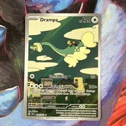 Pokemon Drampa 184/162 Illustration Rare Full Art Holo SV05: Temporal Forces TCG - Image 1