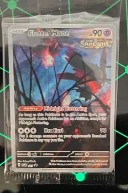 Pokemon tcg - Flutter Mane 097 Sv: Scarlet & Violet Promo Cards Sealed Holo - Image 2