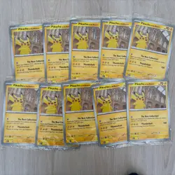 10 x Pokemon Pikachu at the Natural History Museum Sealed Jumbo Promo SVP - Image 1