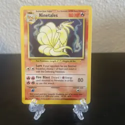 Pokemon Ninetales Base Set 12/102 Holo LP - Image 1