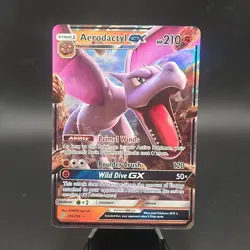 Aerodactyl GX Ultra Rare S&M Unified Minds 106/236 Pokemon TCG English Holo - Image 1