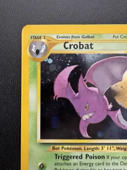 Pokemon Crobat Double Holo ERROR Neo Revelation 4/64 MP Holographic RARE - Image 2