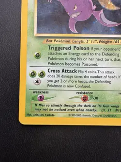 Pokemon Crobat Double Holo ERROR Neo Revelation 4/64 MP Holographic RARE - Image 5
