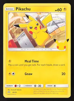 Pikachu - 25/25 Promo Normal MCD21 025/025 NM Pokemon TCG - Image 1
