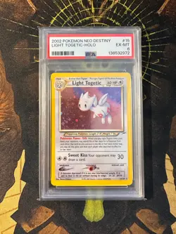 Pokemon Light Togetic 15/105 Neo Destiny Vintage Holo PSA 6 - Image 1