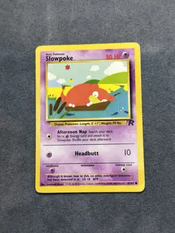 Pokemon TCG Slowpoke 67/82 Team Rocket Set Unlimited Vintage - Image 1