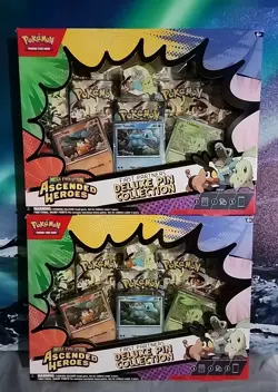 Ascended Heroes First Partners Deluxe Pin Collection - LOT OF 2 - Pokemon TCG - Image 1