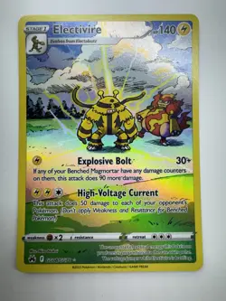 Pokemon Electivire GG08/GG70 Crown Zenith Ultra Rare Holo Stage 1 140 HP - Image 1