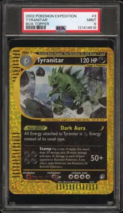 2002 Pokemon Expedition Box Topper #3 Tyranitar PSA 9 MINT Holo RARE! - Image 1