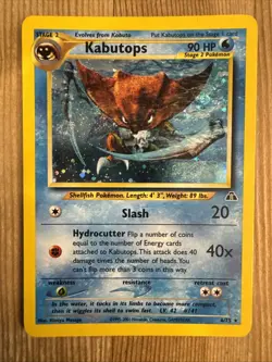 Kabutops 6/75 Neo Discovery Unlimited Holo Rare Vintage Pokemon TCG LP/MP - Image 1