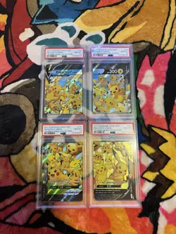 Pokemon Pikachu English V Union Celebrations Collection Set Of 4 Psa 10’s!! - Image 1