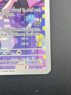 Pokemon TCG Team Rocket's Murkrow 200/182 Destined Rivals Illustration Rare NM - Image 4