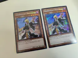 2x Yugioh Gravekeeper's Descendant SBC2-ENF11 Prismatic Secret Rare 1st Ed NM/LP - Image 2