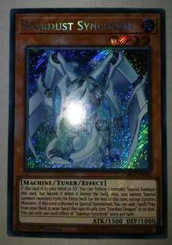 Yugioh Stardust Synchron DAMA-EN002 1ST ED NM Secret - Image 1