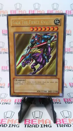 Gaia The Fierce Knight LOB-006 The Legend of Blue Eyes White Dragon Unlimited - Image 1