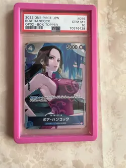 Boa Hancock One Piece 2022 OP02 Box Topper Japanese OP02-059 UC PSA 10 - Image 1
