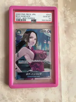 Boa Hancock One Piece 2022 OP02 Box Topper Japanese OP02-059 UC PSA 10 - Image 2