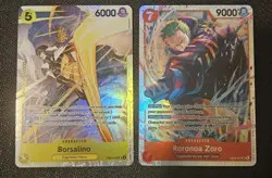 One Piece TCG - Borsalino EB04-058 SR & Roronoa Zoro EB04-007 SR ENGLISH -OP15 - Image 1
