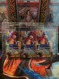 One Piece Adventure on Kami's Island Monkey D Luffy OP15-119 SEC Secret Rare NM - Image 1