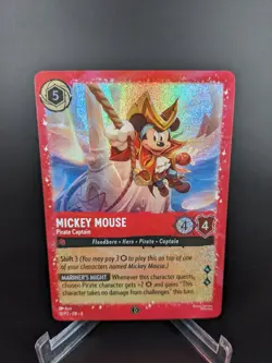 Mickey Mouse - Pirate Captain Promo Disney Lorcana Promo Cards 18 NM - Image 1