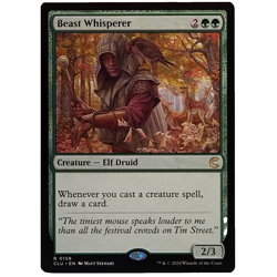 Beast Whisperer CLU MTG M/NM Rare Green Creature Elf Druid Ravnica: Clue Edition - Image 1