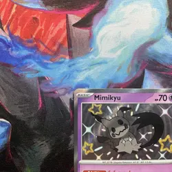 Pokemon Card - Mimikyu Paldean Fates 160/091 Shiny Holo Rare - Image 3