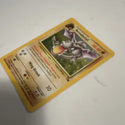 Pokemon TCG Aerodactyl Fossil 1/62 60 HP Holo Rare 1999 Wizards English Card - Image 2