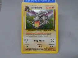 Pokemon holo Aerodactyl trading card 1/62 - Image 1