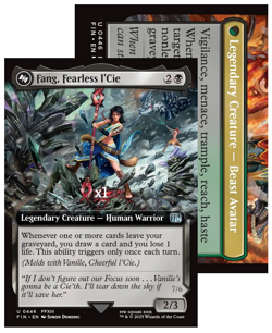 MTG Borderless UB: Final Fantasy FIN Fang, Fearless l'Cie MINT - Image 1