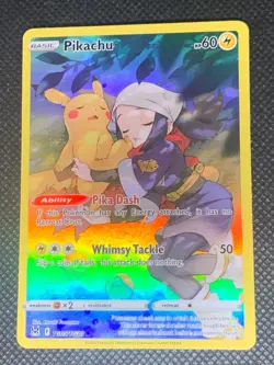 Pikachu TG05/TG30 - Lost Origin Pokemon Card - NM - Image 1