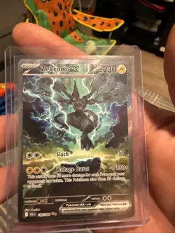 Pokemon Black Bolt Zekrom EX TCG Special Illustration Rare Card 166/086 NM - Image 1