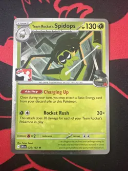 Team Rocket's Spidops 020/182 Prize Pack Series Cards Holo - Image 1