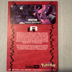 Pokemon Team Rocket Mewtwo Foil Card #150 Spanish Nintendo Special Edition - Image 2