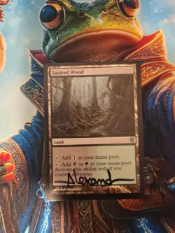 MTG Tainted Wood - Duel Decks: Jace vs. Vraska Regular - Signed By Artist, LP - Image 1