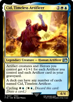 X 1 Cid, Timeless Artificer NM-M FIN 417 MTG Magic The Gathering - Image 1