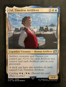 Cid Timeless Artificer, Final Fantasy Magic the Gathering, FIN MTG TCG - Image 1