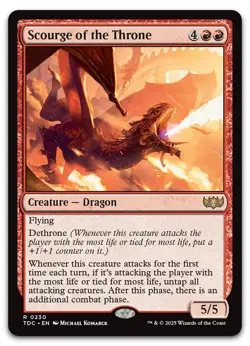 Scourge of the Throne #230 (NM) Tarkir Dragonstorm TDC Magic MTG - Image 1