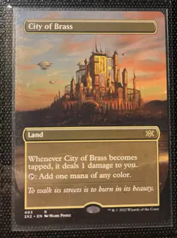 MTG City of Brass Double Masters 2022 403 Borderless Regular - Image 1