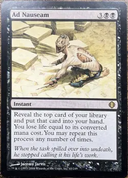Magic the Gathering Ad Nauseam Shards of Alara Regular (NM) Free Shipping - Image 1
