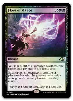 Flare of Malice #95 (Foil) (NM) Modern Horizons 3 MH3 Magic MTG - Image 1