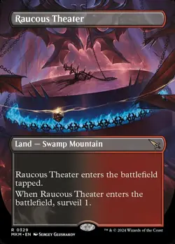 MTG Raucous Theater - Borderless, NM-Mint, English Murders at Karlov Manor - Image 1
