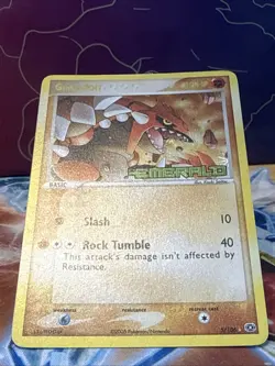 Pokemon Groudon Stamped Reverse Holo Card 5/106 2005 EX Emerald - Image 2