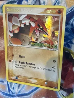Pokemon Groudon Stamped Reverse Holo Card 5/106 2005 EX Emerald - Image 4