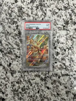 Pokemon TCG Eevee 188/167 Sv06: Twilight Masquerade Illustration PSA 9 - Image 1