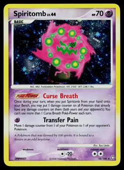 Pokemon Card - Spiritomb Legends Awakened 16/146 Holo Rare SWIRL - Image 1