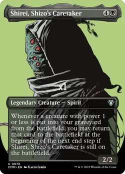 MTG Borderless Commander Masters CMM Shirei, Shizo's Caretaker MINT - Image 1