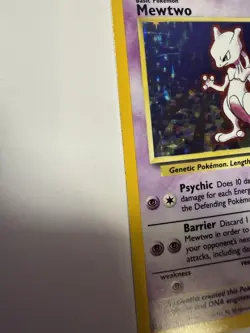 Pokemon TCG Mewtwo Base Set 10/102 Holo Rare 60 HP 1999 English Sugimori - Image 3