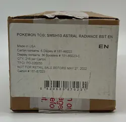 Pokemon TCG Astral Radiance Booster Box SEALED CASE NEW SWSH10 - Image 1