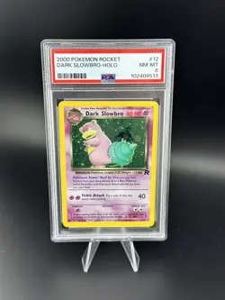 PSA 8 - Pokemon DARK SLOWBRO 12/82 - TEAM ROCKET - Holo NEAR MINT - Image 1