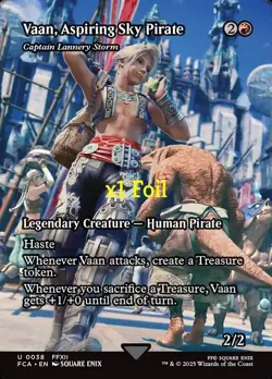 MTG Foil SC Final Fantasy: Through the Ages FCA Vaan, Aspiring Sky Pirate MINT - Image 1